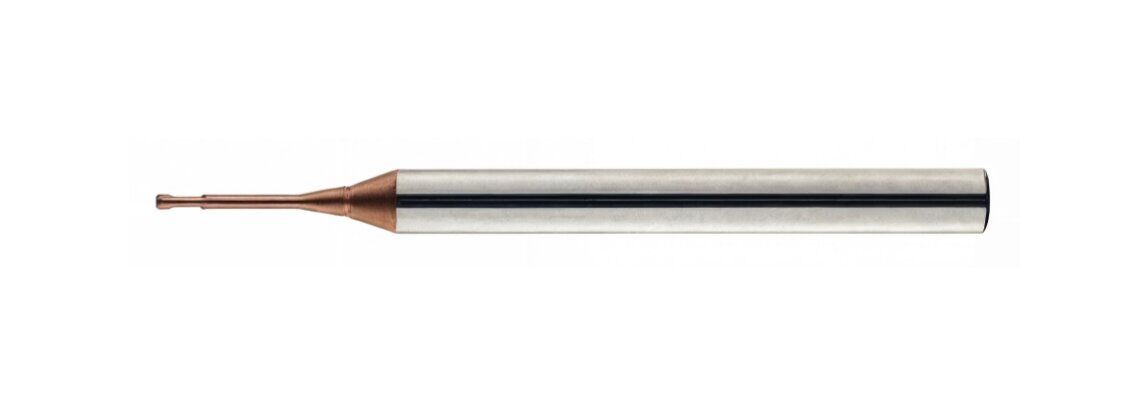 1mm R0.1 Dalma Boy 12mm Mikro Radius Karbür Parmak Freze Eric